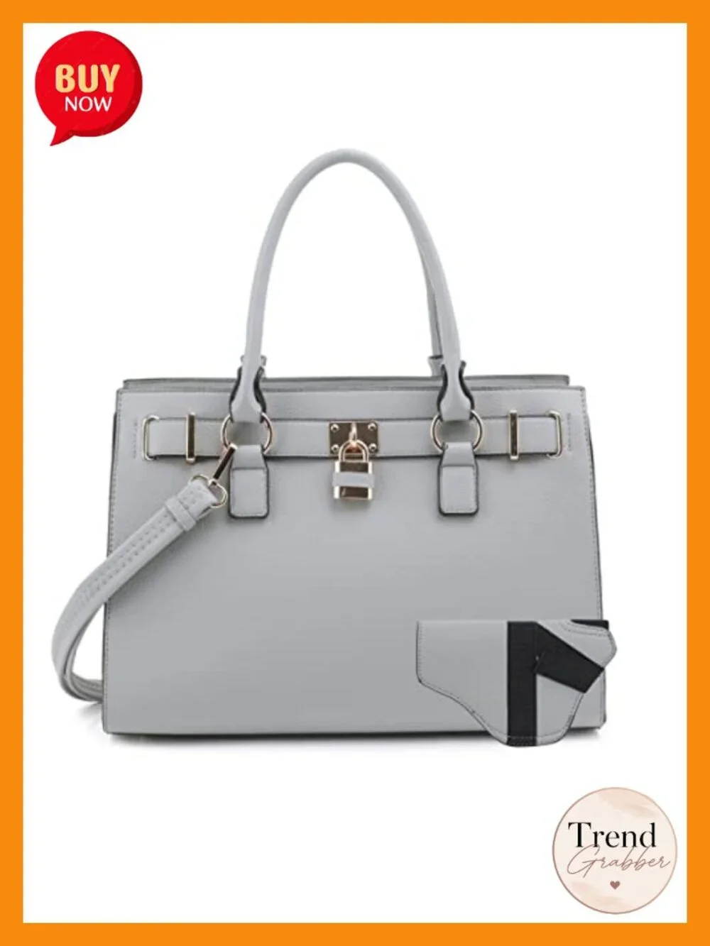 Concealed Carry Satchel Purse Faux Leather Lockable Top Handle Crossbody